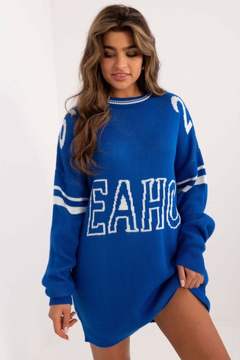 Sweter Damski Model BA-SW-0558.28 Cobalt - Badu Sweter Damski Model BA-SW-0558.28 Cobalt - Badu