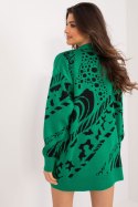 Sweter Damski Model BA-SW-12038.20 Black/Green - Badu
