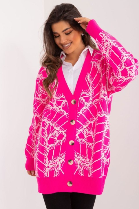 Sweter Damski Model BA-SW-2040.78 Fluo Pink - Badu