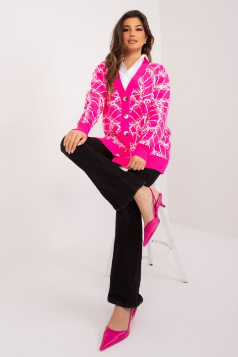 Sweter Damski Model BA-SW-2040.78 Fluo Pink - Badu