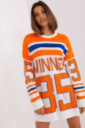 Sweter Damski Model BA-SW-2206.48P Orange - Badu Sweter Damski Model BA-SW-2206.48P Orange - Badu