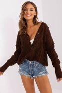 Sweter Damski Model BA-SW-8005.00P Dark Brown - Badu Sweter Damski Model BA-SW-8005.00P Dark Brown - Badu