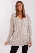 Sweter Damski Model BA-SW-8027.46P Beige - Badu Sweter Damski Model BA-SW-8027.46P Beige - Badu