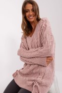 Sweter Damski Model BA-SW-8027.46P Light Pink - Badu Sweter Damski Model BA-SW-8027.46P Light Pink - Badu
