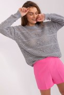 Sweter Damski Model BA-SW-9007.85P Grey - Badu Sweter Damski Model BA-SW-9007.85P Grey - Badu