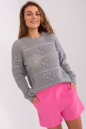 Sweter Damski Model BA-SW-9007.85P Grey - Badu Sweter Damski Model BA-SW-9007.85P Grey - Badu