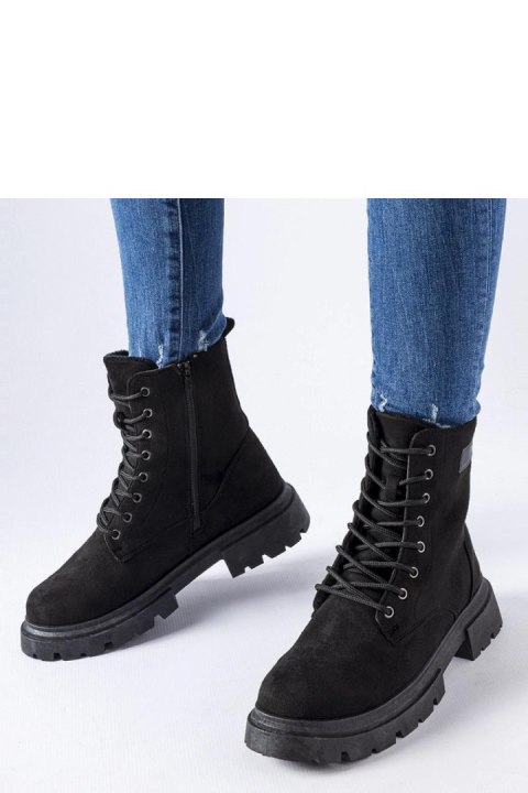 Czarne botki ocieplane eko-zamsz Mestervi - Solea Czarne botki ocieplane eko-zamsz Mestervi - Solea