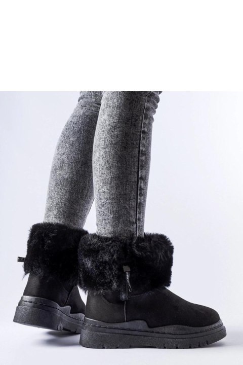 Czarne ocieplane śniegowce z suwakiem Vilpian - Solea Czarne ocieplane śniegowce z suwakiem Vilpian - Solea