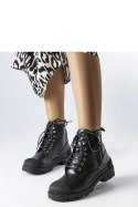 Czarne workery damskie Shell - Solea Czarne workery damskie Shell - Solea