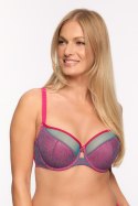Biustonosz Soft Biustonosz Semi-Soft Model Ariel 1295 Turkus/Fuksja - Gaia