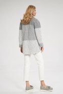 Kurtka Damska Model M857 Grey Pasy - Figl Kurtka Damska Model M857 Grey Pasy - Figl