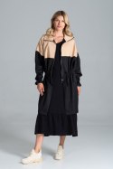 Płaszcz Model M817 Black/Beige - Figl Płaszcz Model M817 Black/Beige - Figl