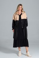 Płaszcz Model M817 Black/Beige - Figl Płaszcz Model M817 Black/Beige - Figl