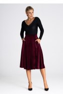 Spódnica Model M964 Bordo - Figl Spódnica Model M964 Bordo - Figl