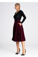 Spódnica Model M964 Bordo - Figl Spódnica Model M964 Bordo - Figl